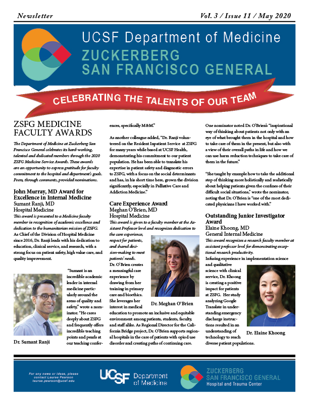 Cover of May 2020 Newsletter